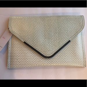 BCBGeneration Large Clutch Frost NWT